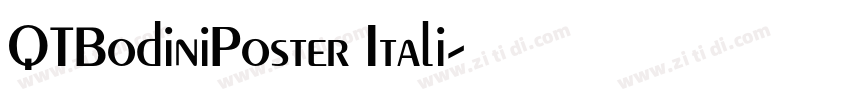 QTBodiniPoster Itali字体转换